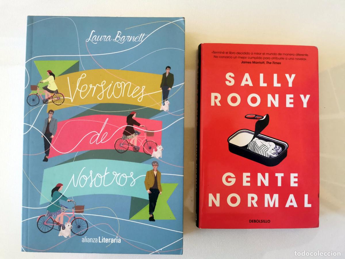 Libros de segunda mano: Gente normal. Sally Rooney. Debolsillo, tapa semir&iacute;gida+ Versiones de nosotros. Laura Barnett