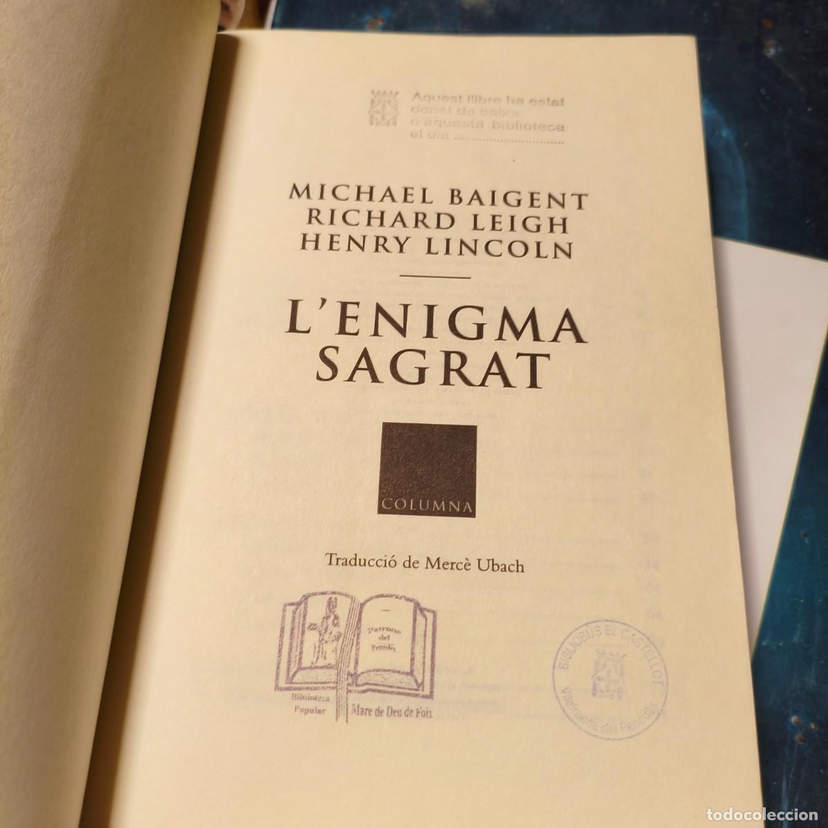 Libros de segunda mano: L enigma sagrat per M. Baigent, R. Leigh & H. Lincoln - Foto 2