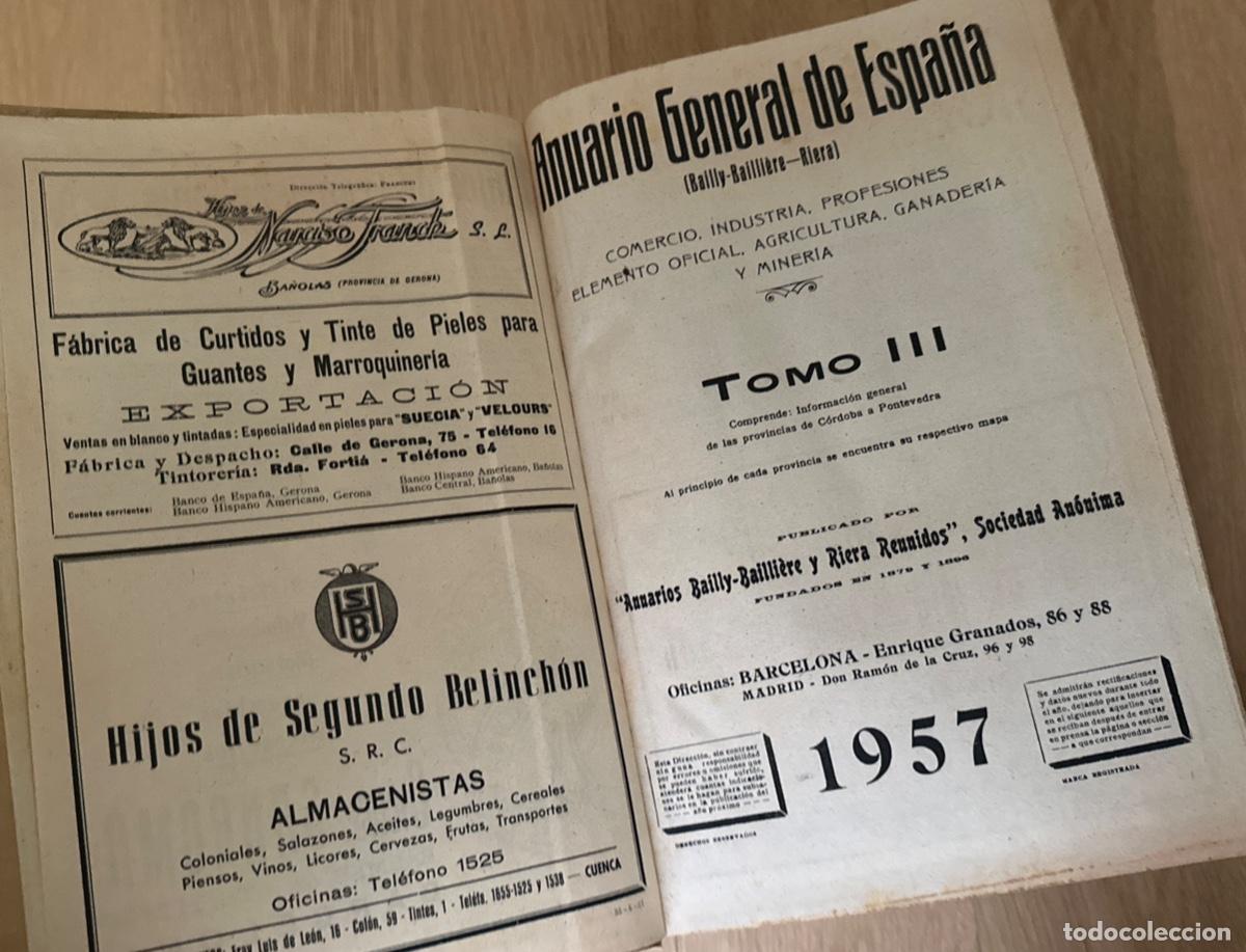 Libros de segunda mano: GRAN TOMO 3, ANUARIO GENERAL ESPA&Ntilde;A 1957. - Foto 2