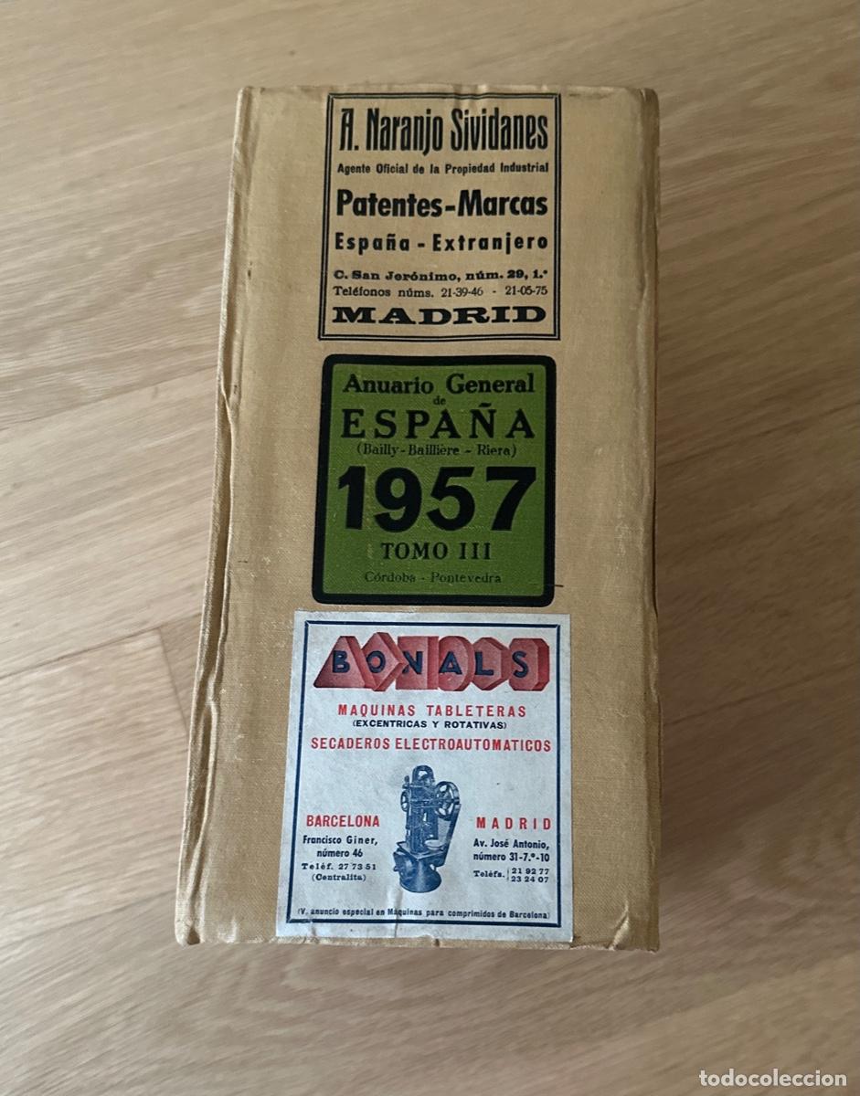 Libros de segunda mano: GRAN TOMO 3, ANUARIO GENERAL ESPA&Ntilde;A 1957. - Foto 3