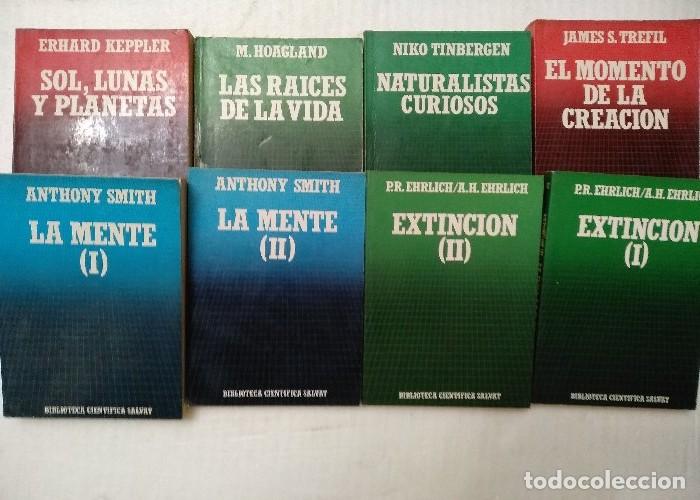 Libros de segunda mano: 11275,0,,,8 libros BIBLIOTECA CIENTIFICA SALVAT: SOL LUNA Y PLANETAS, LAS RAICES DE LA VIDA, NATU