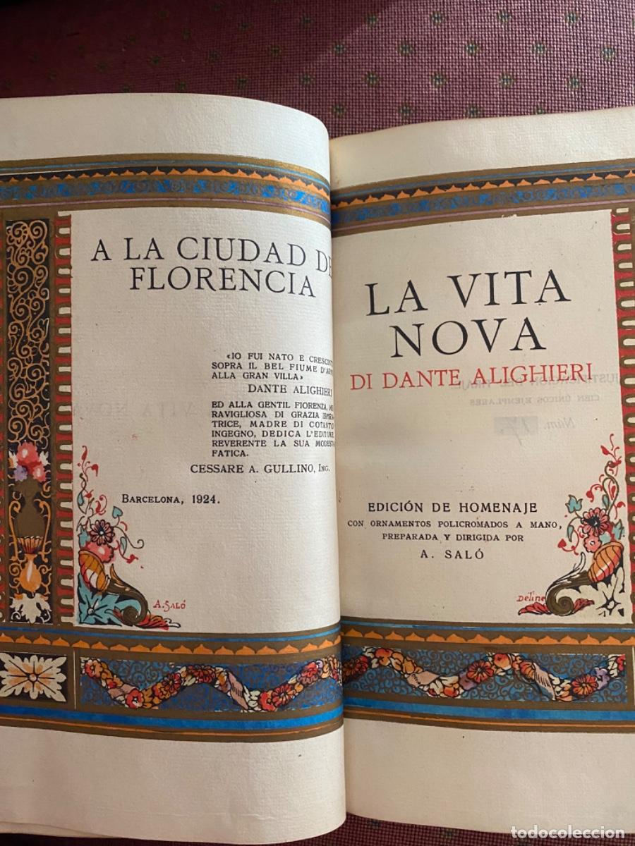 Libros de segunda mano: Libro La Vita Nova (edici&oacute;n homenaje de Antonio Sal&oacute;)