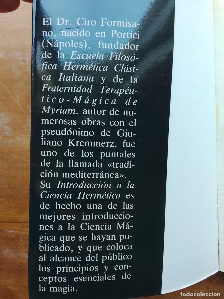 Libros de segunda mano: Introducci&oacute;n a la herm&eacute;tica, Giuliano Kremmerz - Foto 2