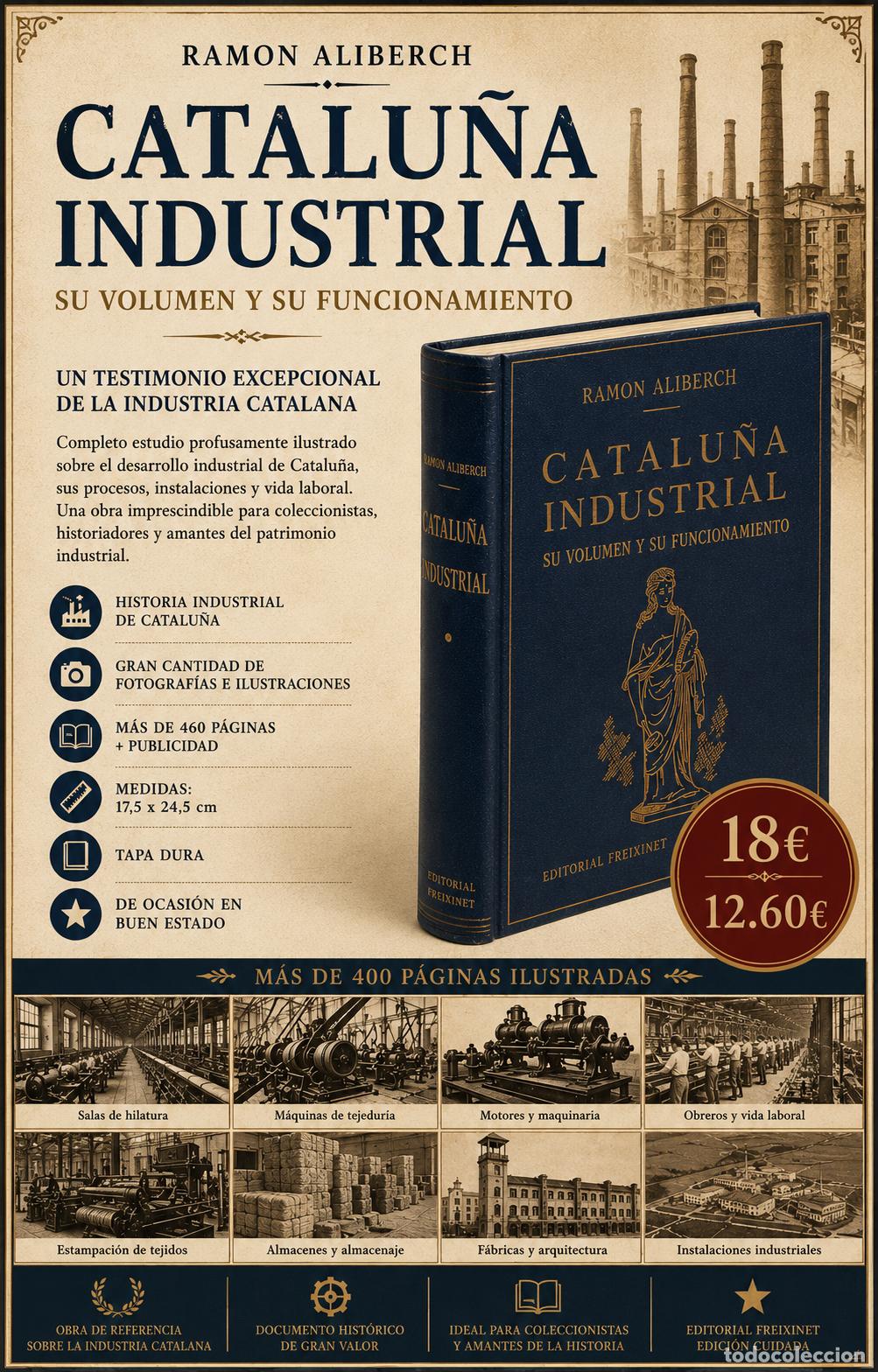 Libros de segunda mano: CATALU&Ntilde;A INDUSTRIAL | RAMON ALIBERCH | FREIXINET | ILUSTRADO | TAPA DURA