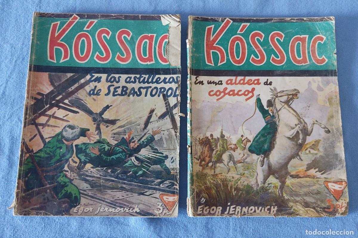 Libros de segunda mano: 2 NUMEROS DE KOSSAC BIBLIOTECA BUMERANG A&Ntilde;OS 40/50 EDITORIAL GRAFIDEA
