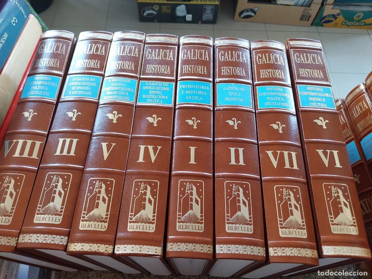 Libros de segunda mano: GALICIA HISTORIA -- 8 TOMOS COMPLETA -- EDICIONES HERCULES -- EN GALLEGO --