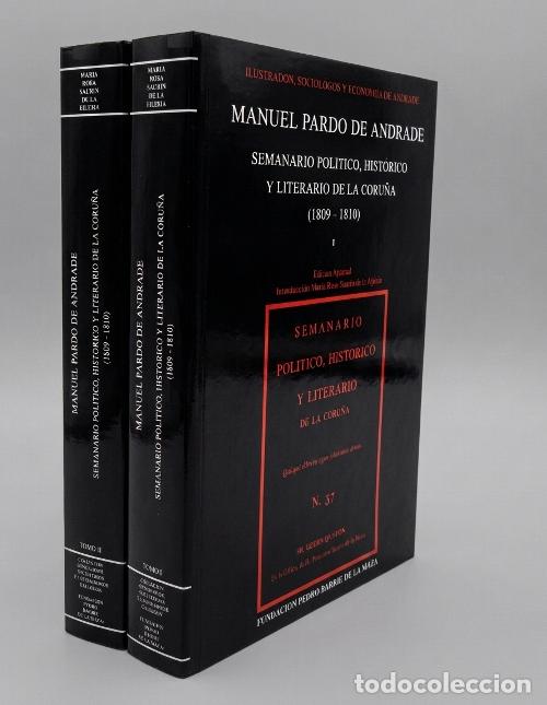 Gebrauchte B&uuml;cher: MANUEL PARDO DE ANDRADE. SEMANARIO POLITICO HISTORICO LITERARIO DE LA CORU&Ntilde;A. 2 TOMOS.