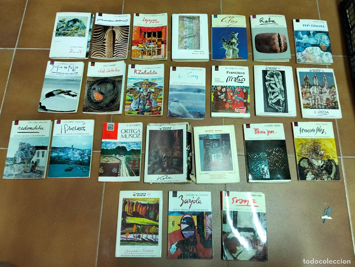 Libros de segunda mano: 24 numeros de Col. Artistas Espa&ntilde;oles Contemporaneos y Galeria Arteta, Alguno Firmado. L55