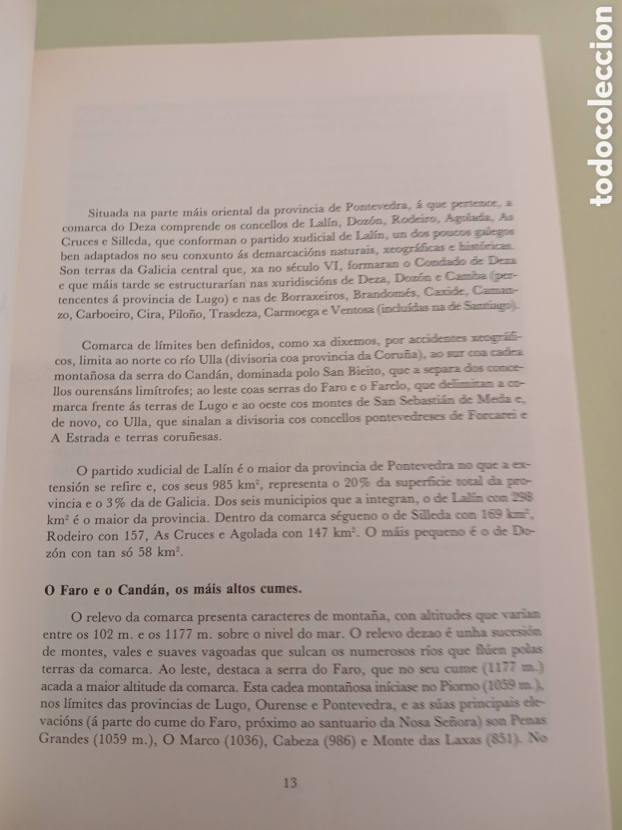 Libros de segunda mano: A Comarca do Deza. Armando V&aacute;zquez Crespo, Daniel Gonz&aacute;lez Al&eacute;n. GALICIA. - Foto 16