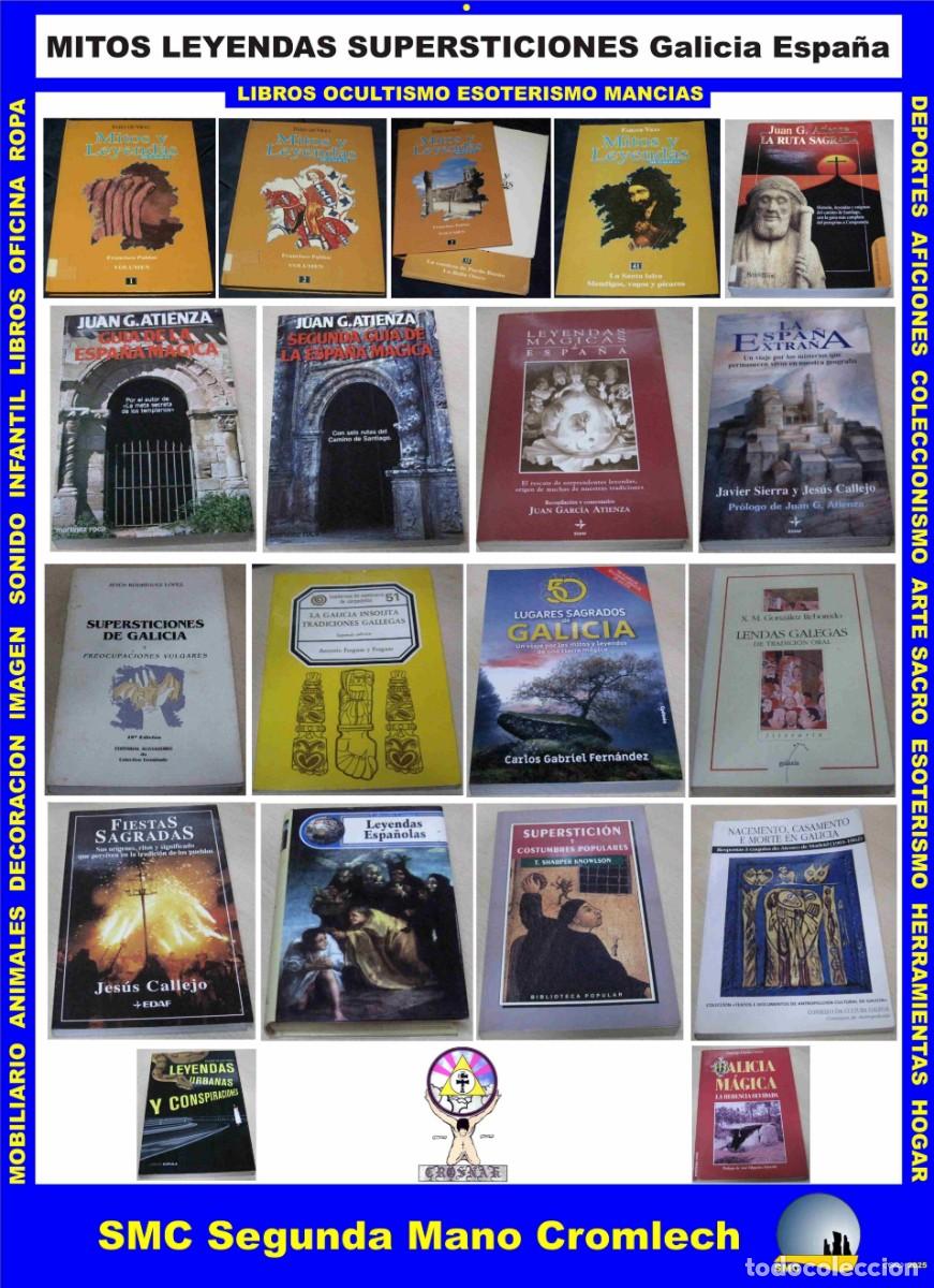 Libros de segunda mano: 20 Libros MITOS LEYENDAS SUPERSTICIONES Galicia y Espa&ntilde;a.