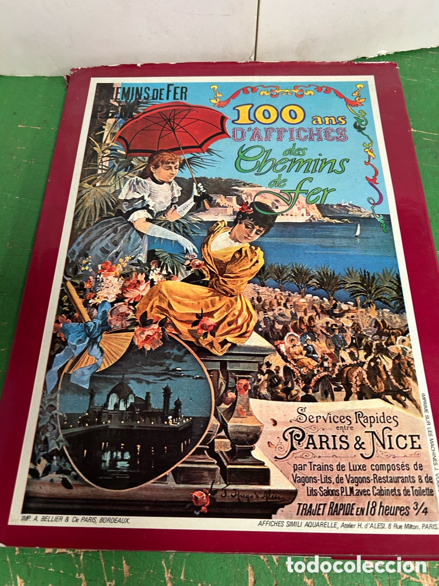 Libros de segunda mano: LIBRO RECOPILACION 100 A&Ntilde;OS DE CARTELES FERROVIARIOS 1980
