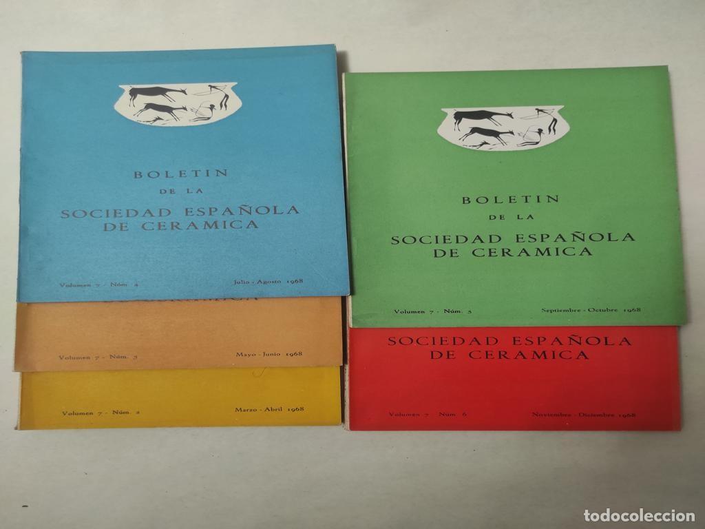Libros de segunda mano: 5 libros BOLETIN SOCIEDAD ESPA&Ntilde;OLA DE CERAMICA a&ntilde;o 1968 , n&ordm; 2 3 4 5 6