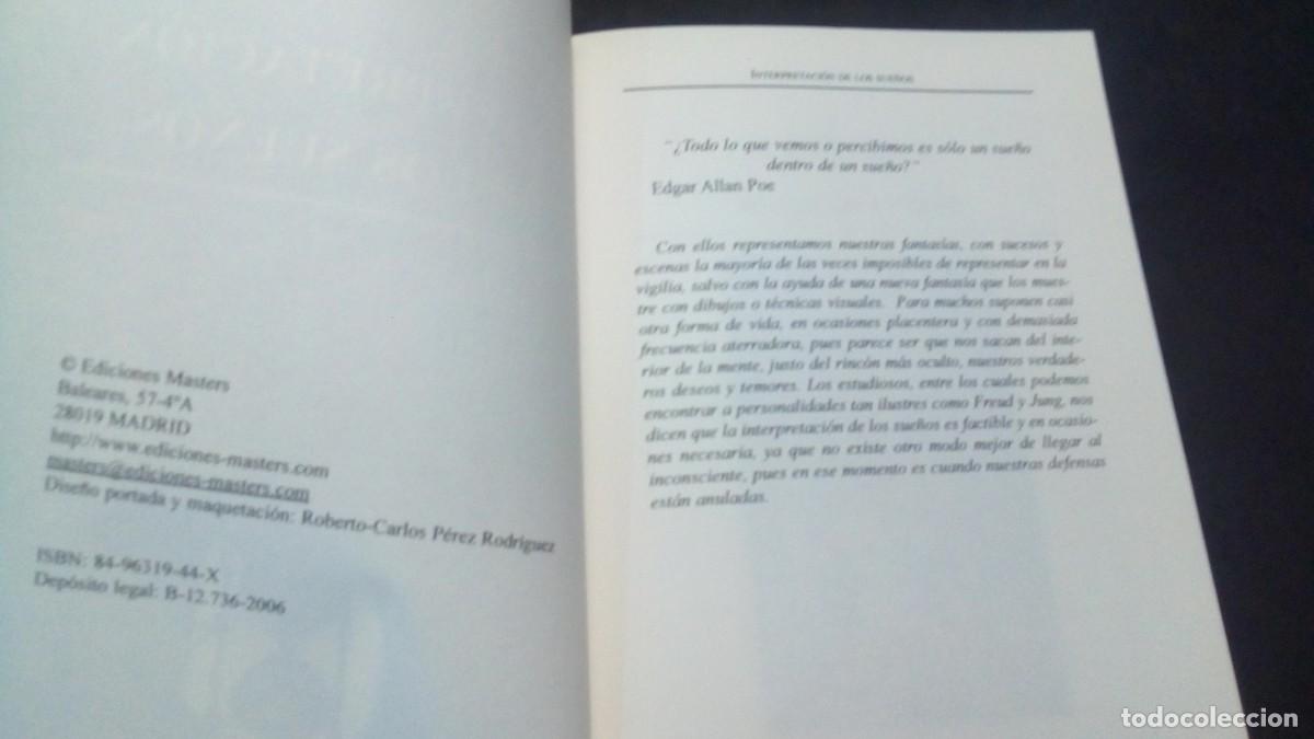 Libros de segunda mano: INTERPRETACI&Oacute;N DE LOS SUE&Ntilde;OS- (DE LA A a la Z)-ROGER WOODMAN-EDICIONES MASTERS-NUEVO - Foto 5