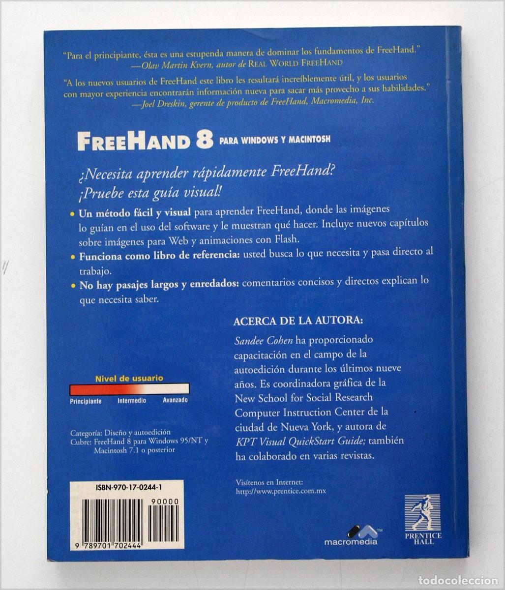 Libros de segunda mano: FREEHAND 8. Para Windows y Macintosh. Sandee Cohen. - Foto 3