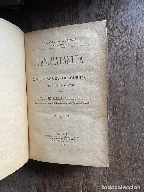 Libri di seconda mano: Panchatantra - Alemany Bolufer Jose
