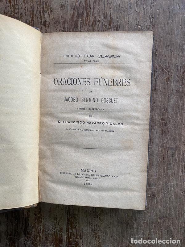 Second hand books: Oraciones Funebres - Bossuet Jacobo Benigno