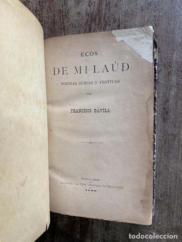 Libros de segunda mano: Ecos de mi laud - Davila Francisco