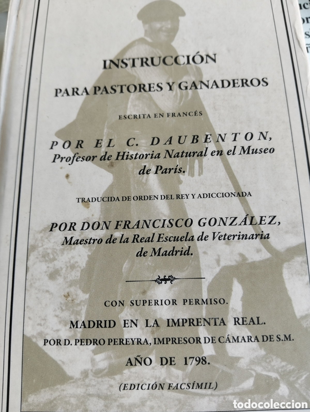 Libros de segunda mano: instrucci&oacute;n para pastores y ganaderos Daubenton