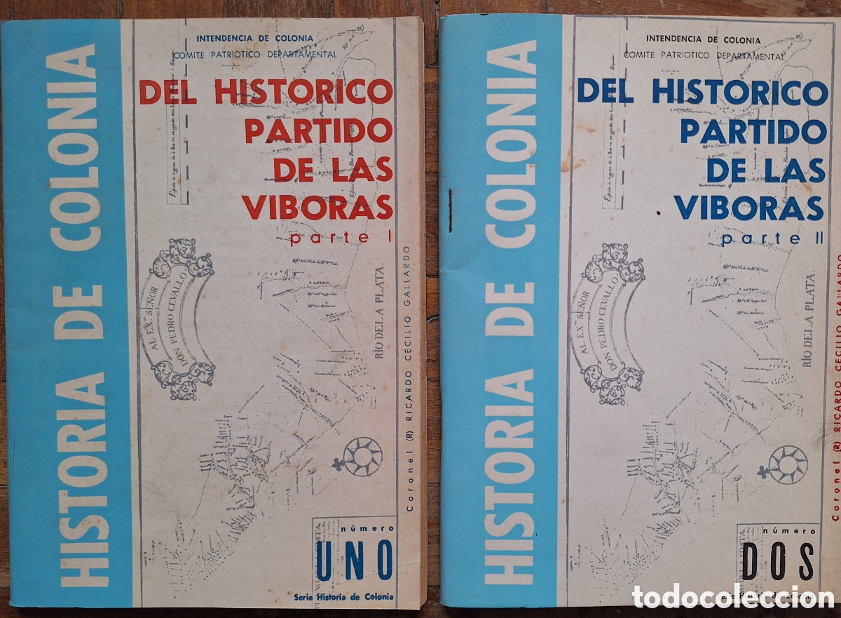 Livres d'occasion: DEL HISTORICO PARTIDO DE LAS V&Iacute;BORAS OBRA COMPLETA 2 TOMOS COLONIA URUGUAY 1978
