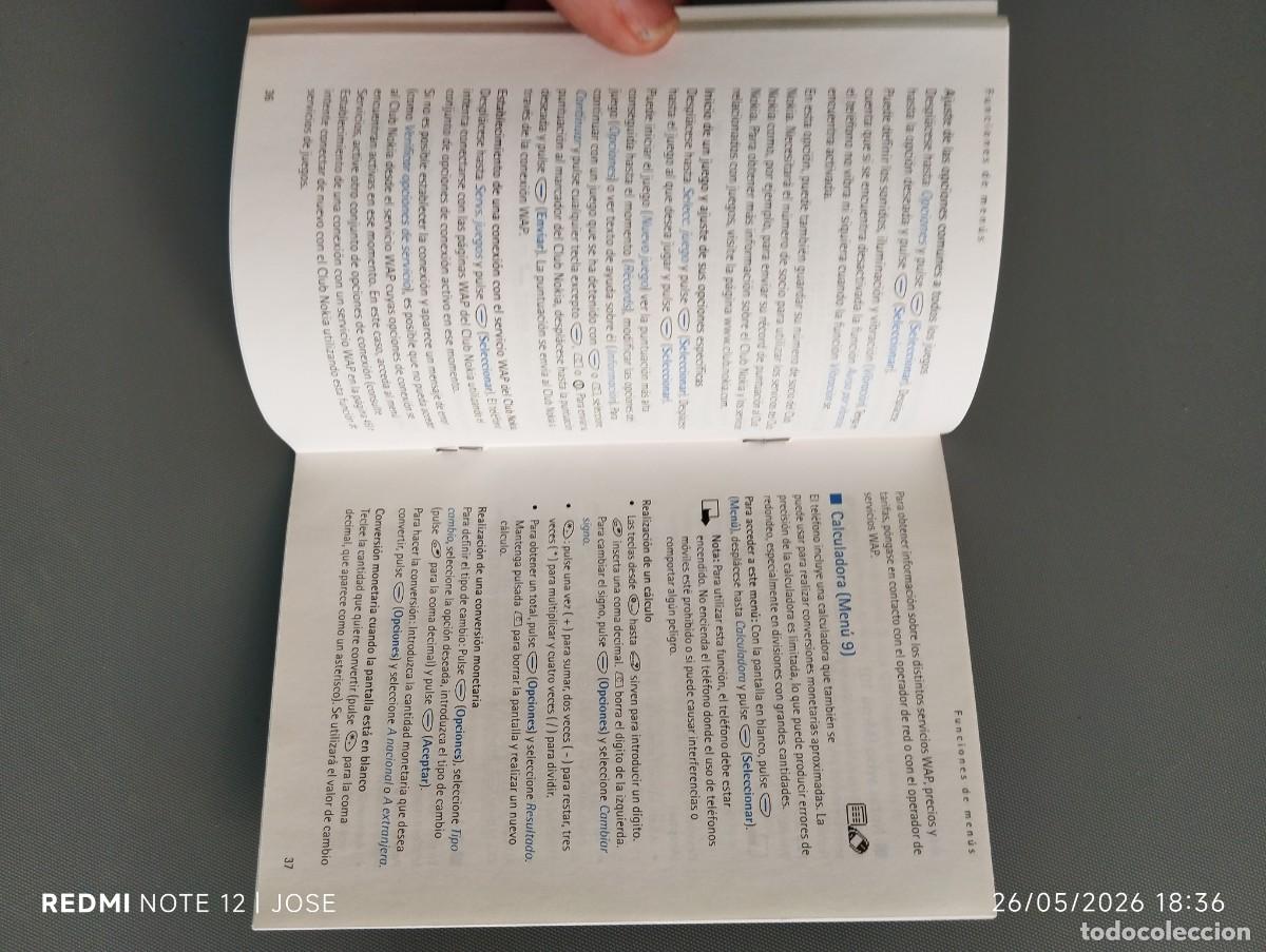Libros de segunda mano: Manual instrucciones tel&eacute;fono Nokia 3330. -620 - Foto 3