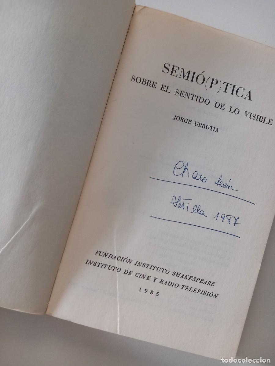 Libros de segunda mano: Semi(&oacute;)ptica - URRUTIA, Jorge - Foto 4