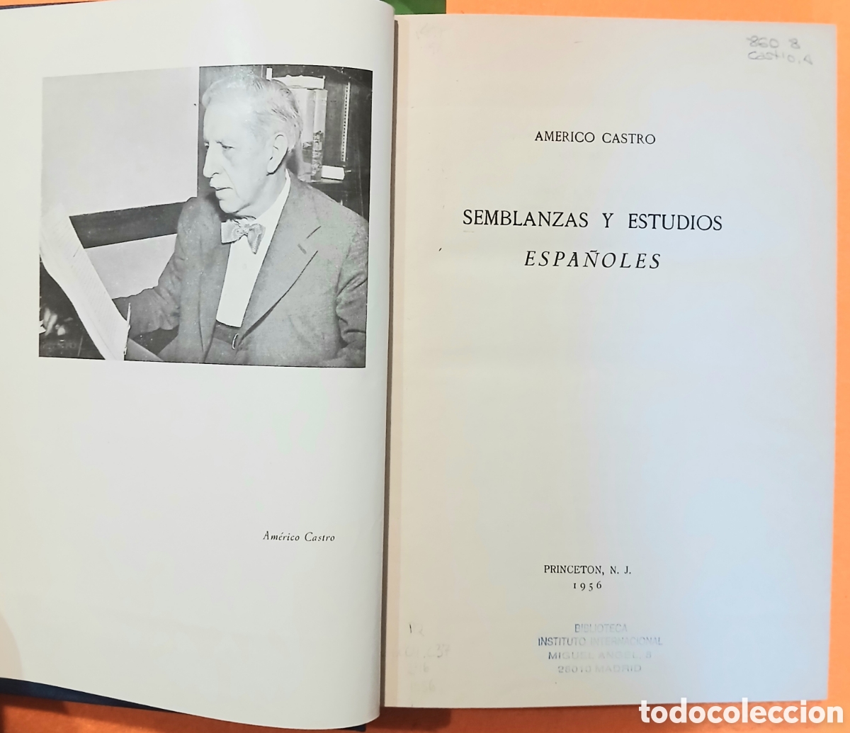 Libros de segunda mano: Estudios semblanzas y estudios espa&ntilde;oles