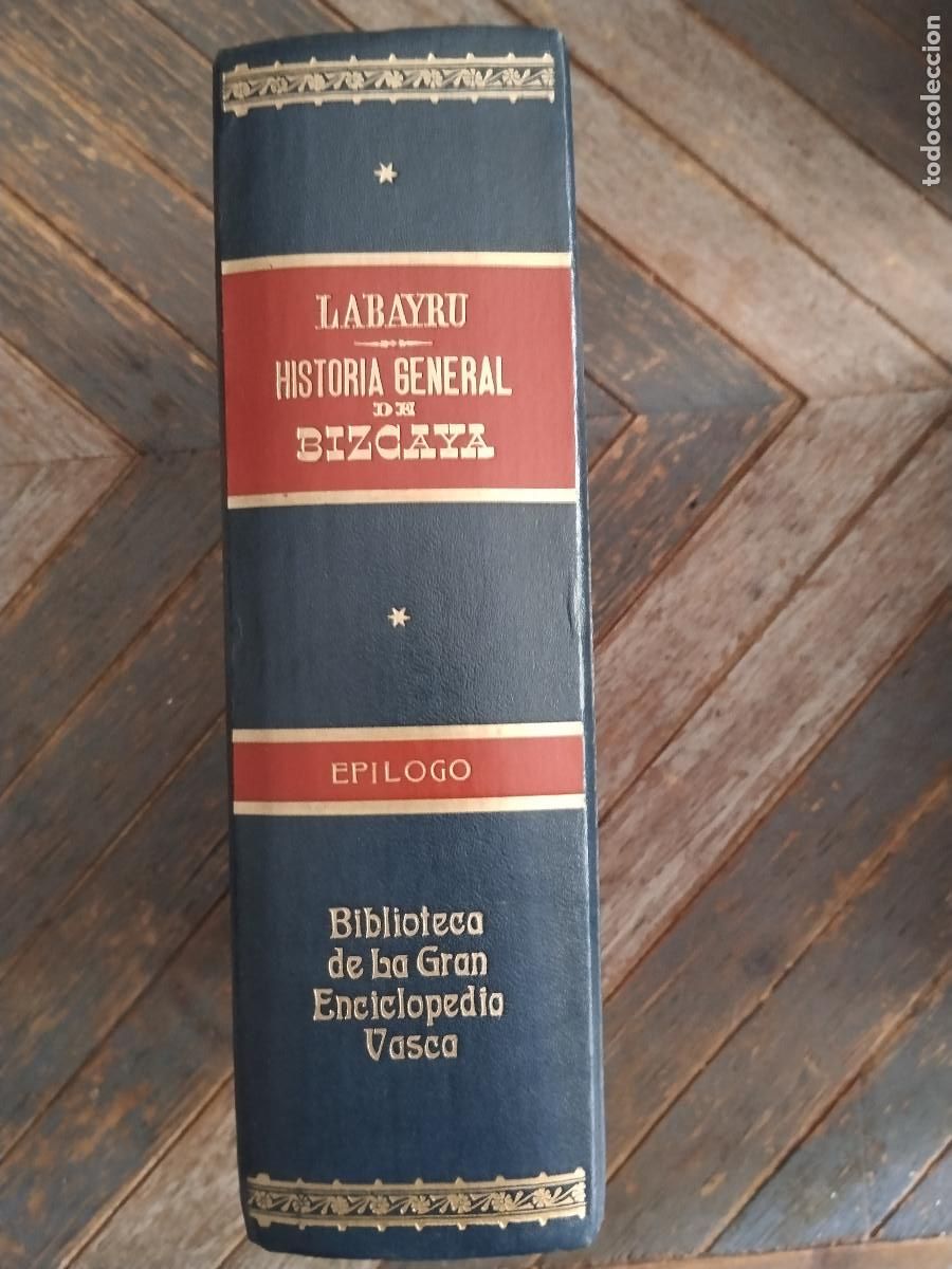 Libros de segunda mano: Historia General de la Bizcaya &ndash; Ep&iacute;logo &ndash; L. A. Labayru &ndash; Gran Enciclopedia Vasca