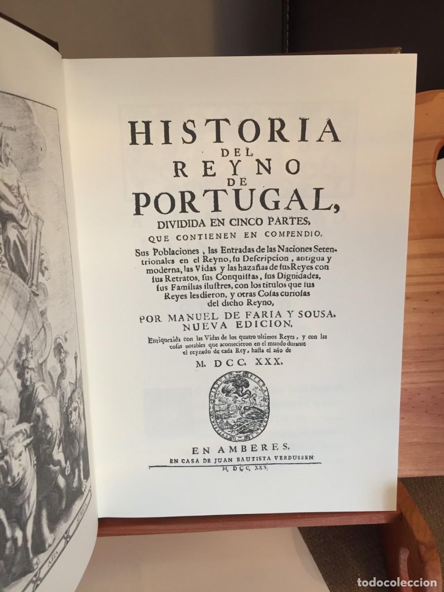 Libros de segunda mano: Manuel de Faria e Sousa - Historia del Reyno de Portugal - 1730