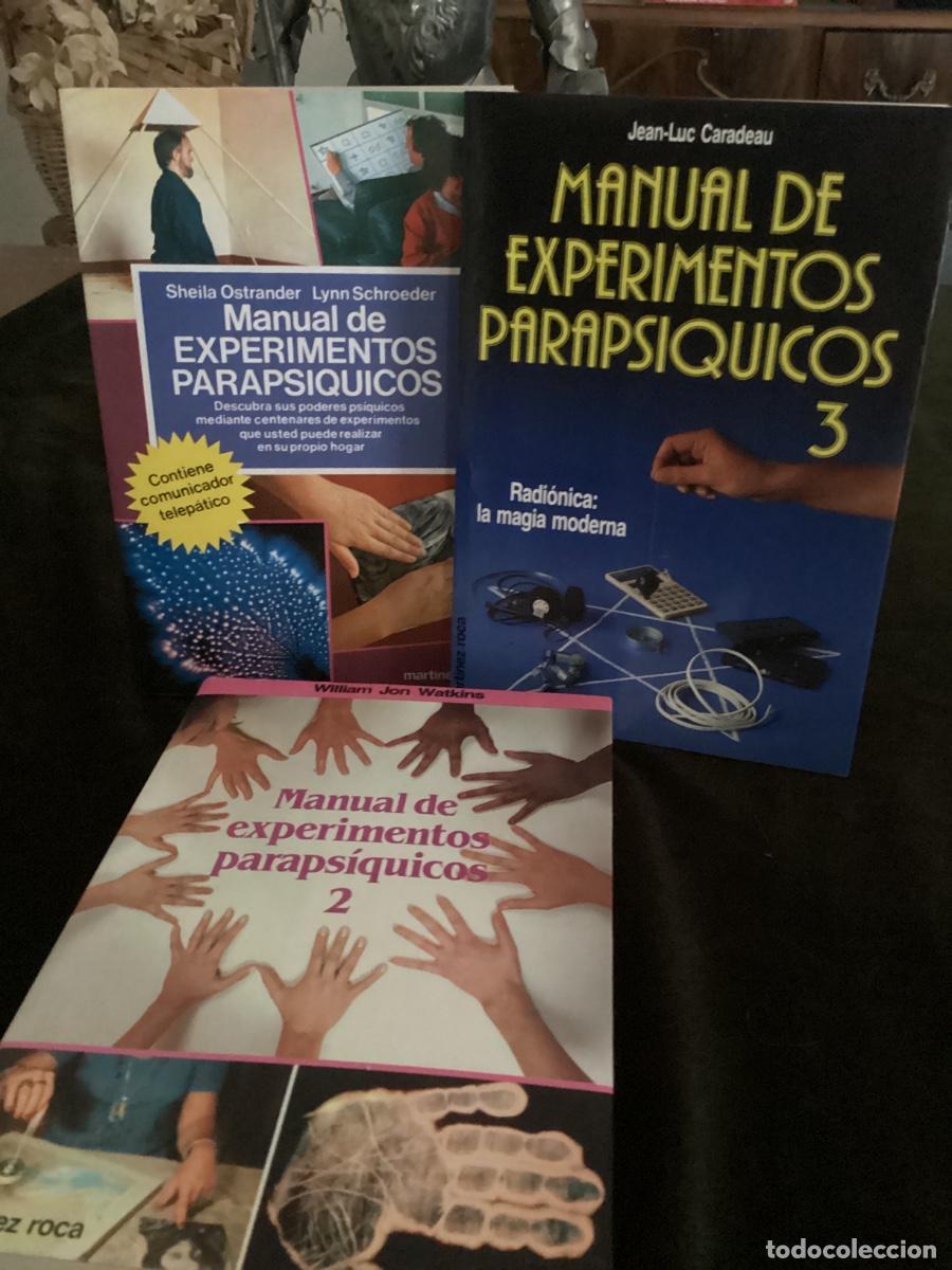Libros de segunda mano: VVAA.: MANUAL DE EXPERIMENTOS PARAPSIQUICOS. 3 TOMOS. COMPLETO. MART&Iacute;NEZ ROCA. - Foto 1