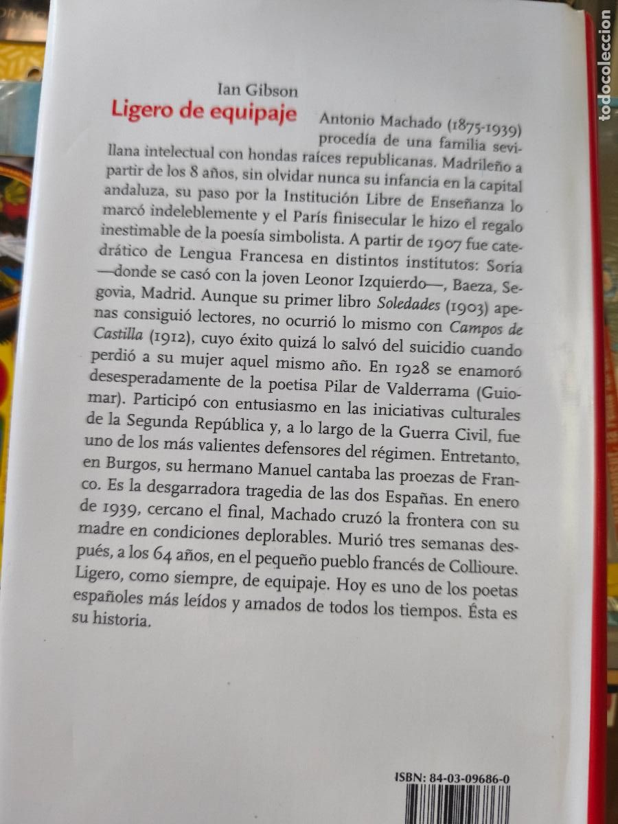 Libros de segunda mano: Ian Gibson. Ligero de equipaje. Aguilar, 2006. - Foto 2