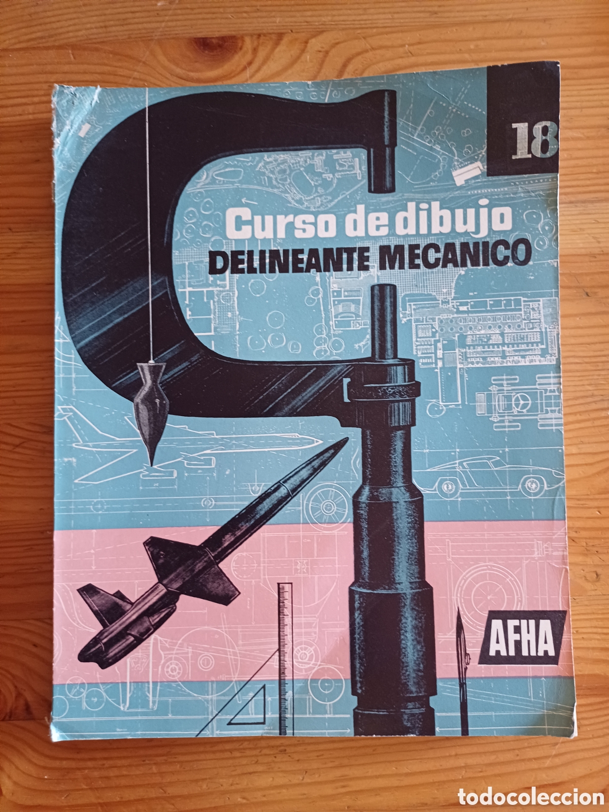 Libros de segunda mano: Curso de dibujo delineante mecanico AFHA 5 revistas