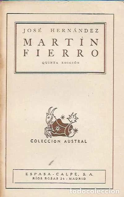 Libros de segunda mano: Mart&iacute;n Fierro - Jos&eacute; Hern&aacute;ndez - Foto 1