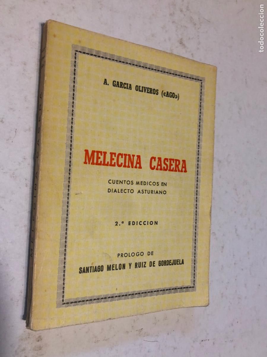 Libros de segunda mano: Libro Melecina Casera (1970) A. Garc&iacute;a Oliveros (AGO) - Sello Librer&iacute;a Santa Clara Oviedo -Asturiano