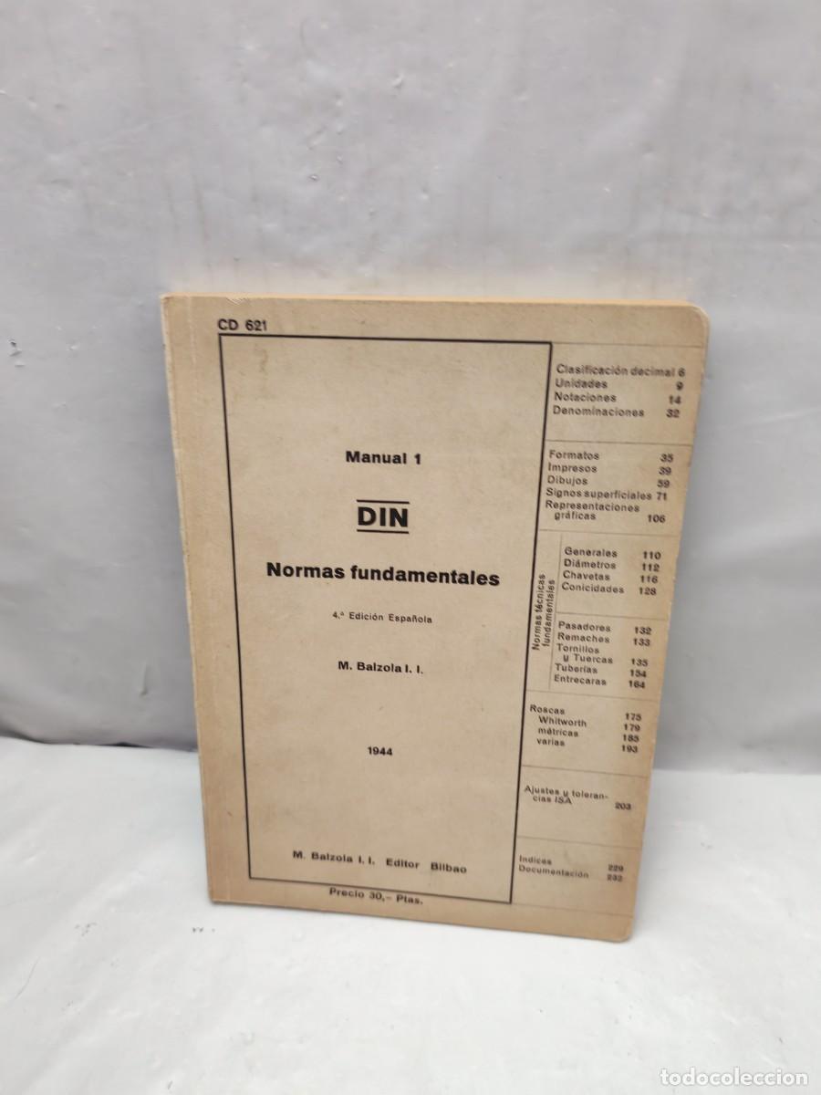 Second hand books: Manual 1 DIN: Normas Fundamentales (CD 621, Edici&oacute;n 1944)