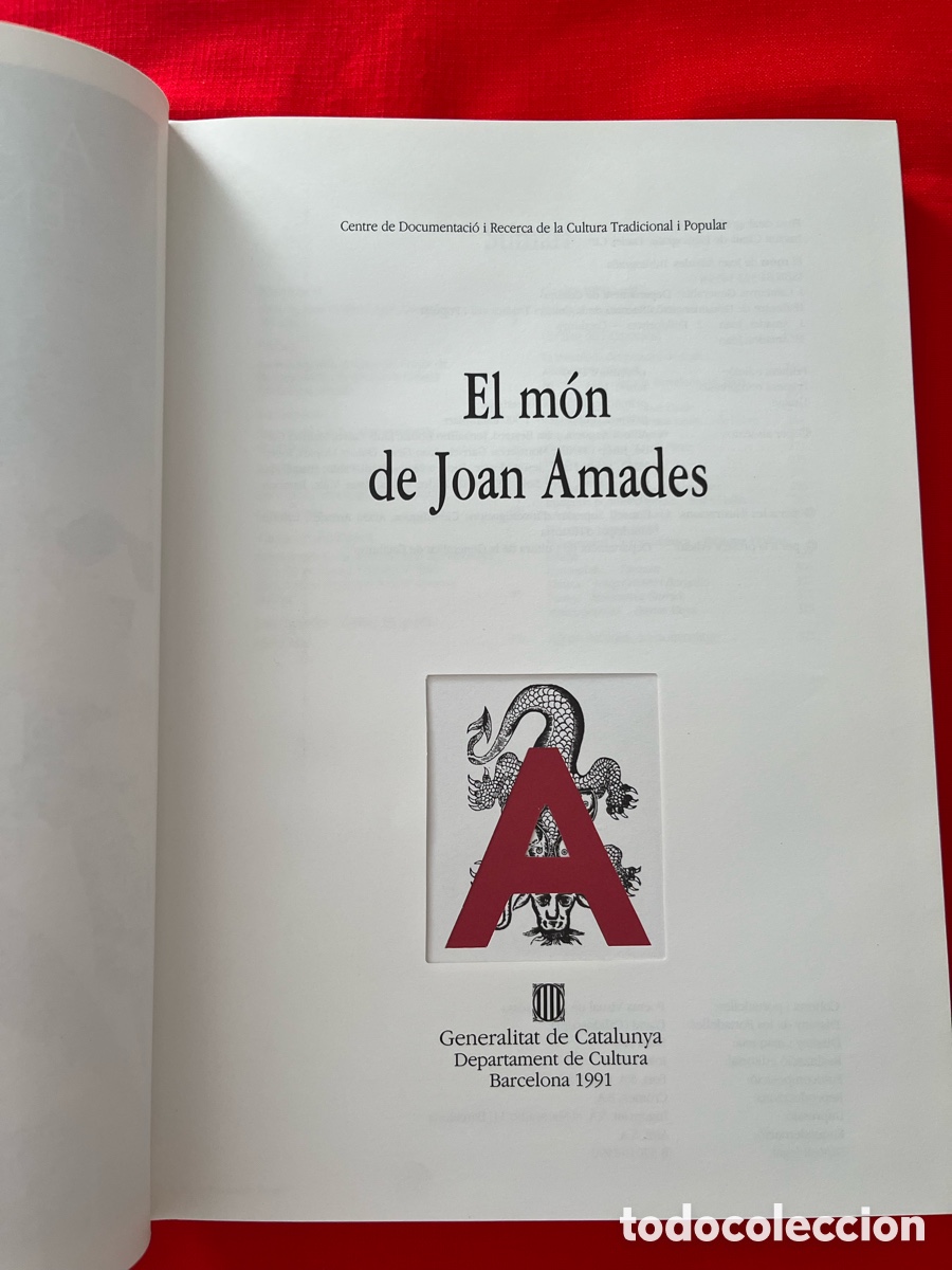 Libros de segunda mano: Llibre El m&oacute;n de Joan Amades - Foto 3