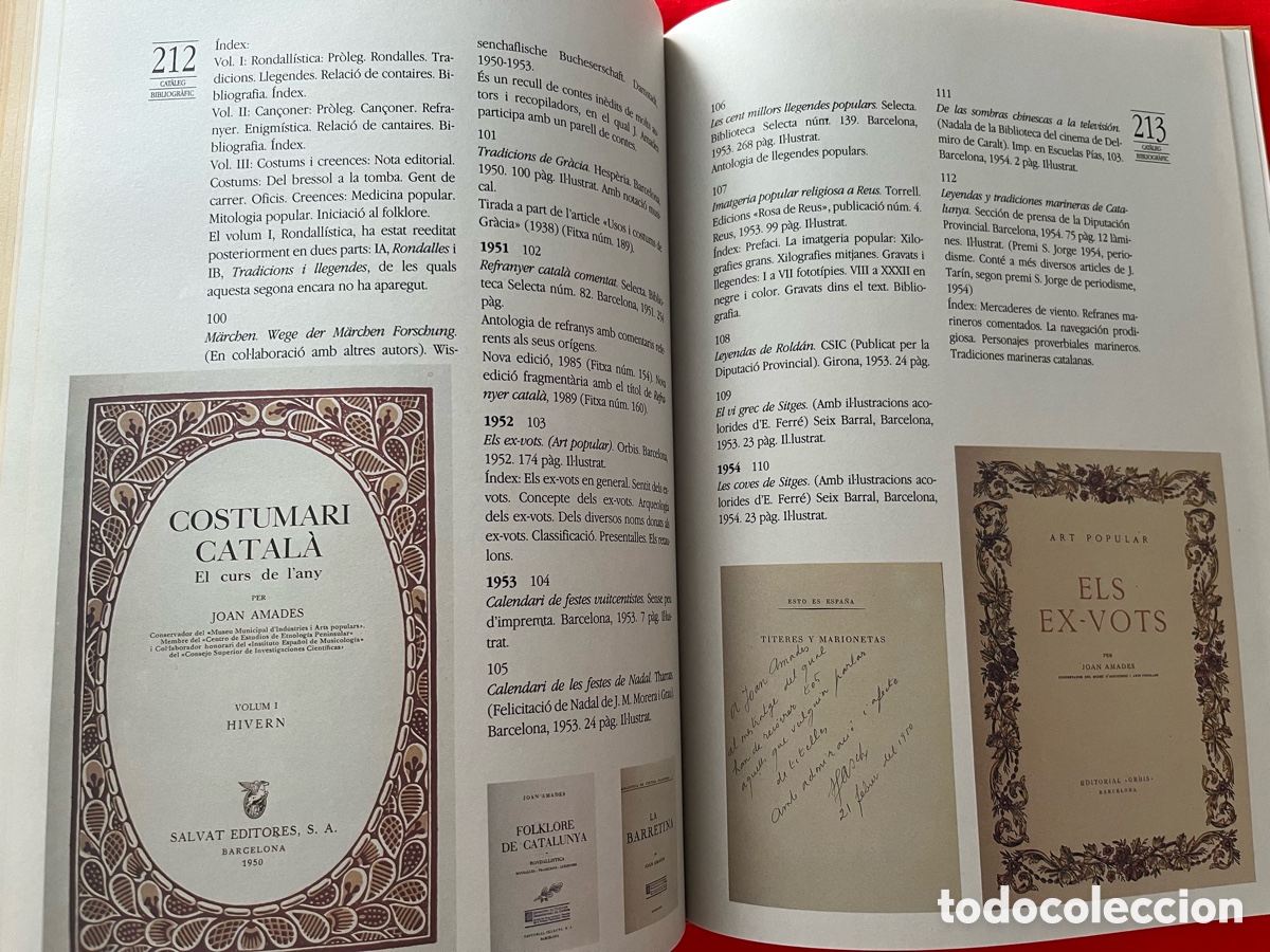 Libros de segunda mano: Llibre El m&oacute;n de Joan Amades - Foto 8