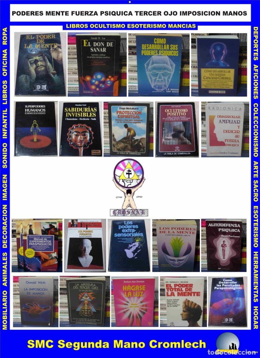 Livres d'occasion: 21 Libros PSIQUISMO PODERES MENTE IMPOSICION MANOS DEFENSA PSIQUICA, de CROSNAK