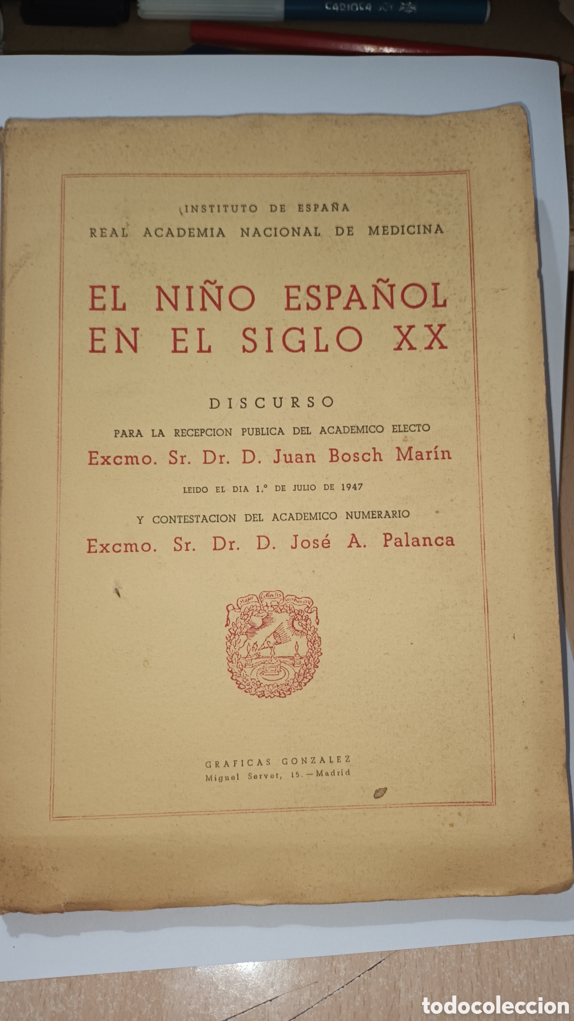 Libros de segunda mano: El ni&ntilde;o espa&ntilde;ol en el siglo XX, 1.947