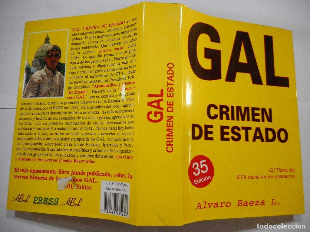 Libros de segunda mano: Gal, Crimen de Estado - &Aacute;lvaro Baeza - Abl Editor - La Buhardilla Vaticana, 11