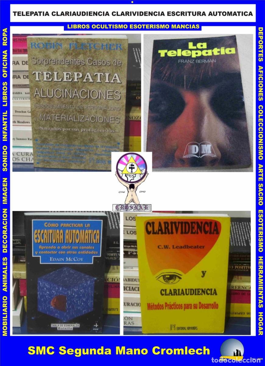 Libros de segunda mano: 4 Libros TELEPATIA, CLARIVIDENCIA, CLARIAUDIENCIA, ESCRITURA AUTOMATICA de CROSNAK