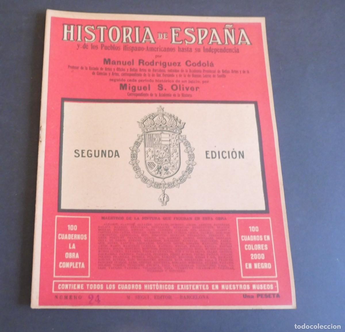 Libros de segunda mano: HISTORIA DE ESPA&Ntilde;A y de los Pueblos Hispano-Americanos hasta su Independencia M. RODRIGUEZ - N&uacute;m 24
