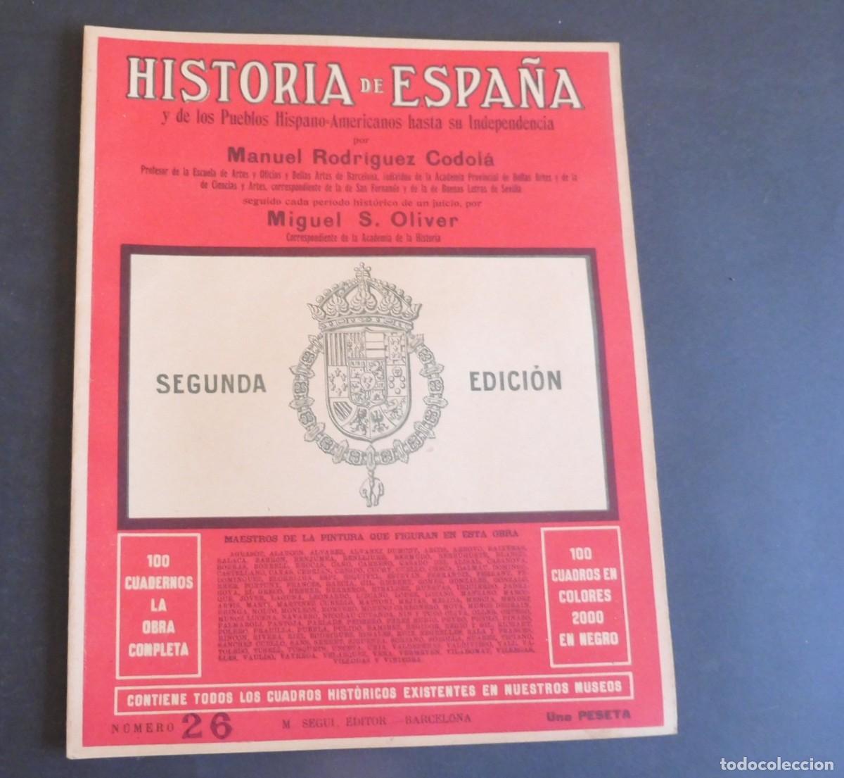 Libros de segunda mano: HISTORIA DE ESPA&Ntilde;A y de los Pueblos Hispano-Americanos hasta su Independencia M. RODRIGUEZ - N&uacute;m 26