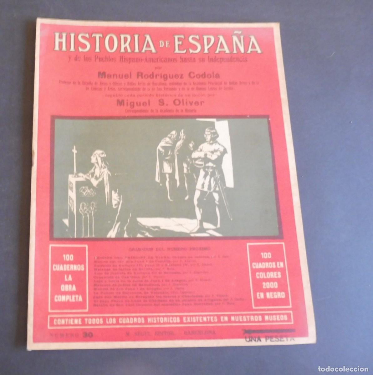 Libros de segunda mano: HISTORIA DE ESPA&Ntilde;A y de los Pueblos Hispano-Americanos hasta su Independencia M. RODRIGUEZ - N&uacute;m 30