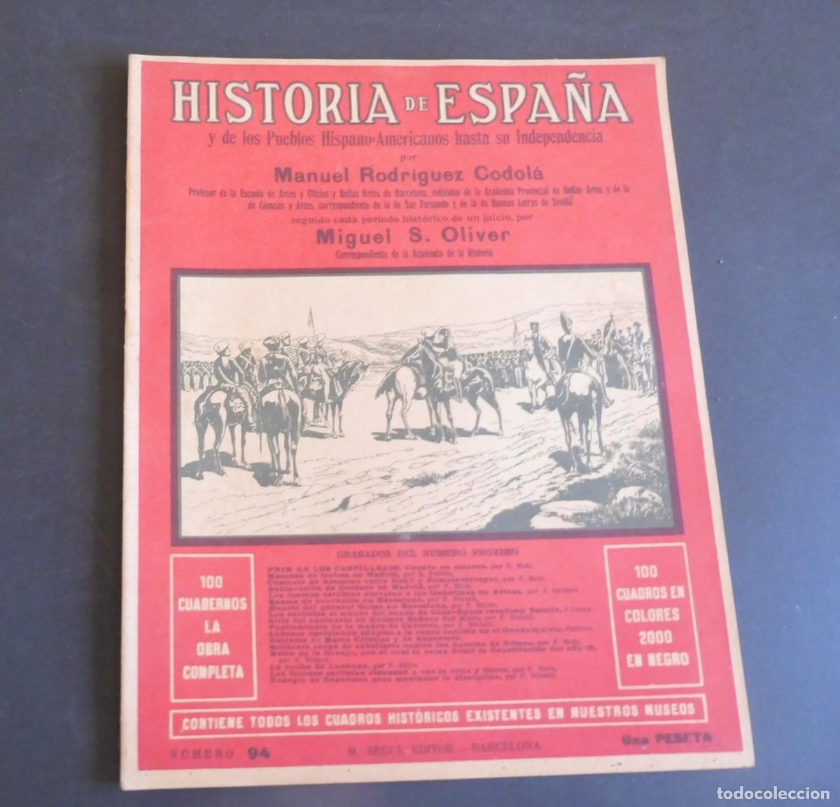 Libros de segunda mano: HISTORIA DE ESPA&Ntilde;A y de los Pueblos Hispano-Americanos hasta su Independencia M. RODRIGUEZ - N&uacute;m 94