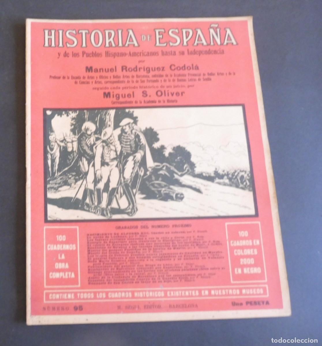 Libros de segunda mano: HISTORIA DE ESPA&Ntilde;A y de los Pueblos Hispano-Americanos hasta su Independencia M. RODRIGUEZ - N&uacute;m 95