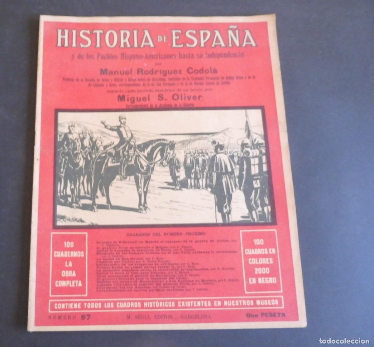 Libros de segunda mano: HISTORIA DE ESPA&Ntilde;A y de los Pueblos Hispano-Americanos hasta su Independencia M. RODRIGUEZ - N&uacute;m 97