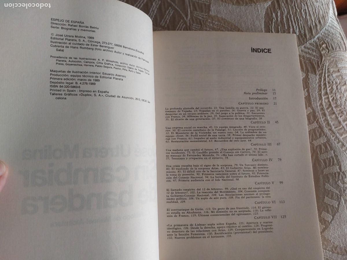 Libros de segunda mano: Sin cambiar de bandera - Jos&eacute; Utrera Molina - Foto 3