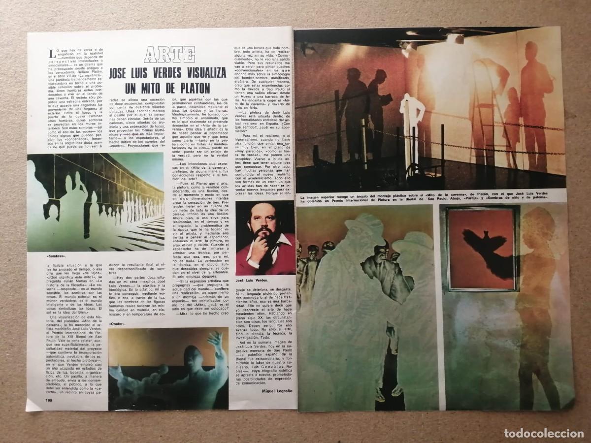 Libros de segunda mano: REPORTAJE. ARTE, JOSE LUIS VERDES VISUALIZA UN MITO DE PLATON