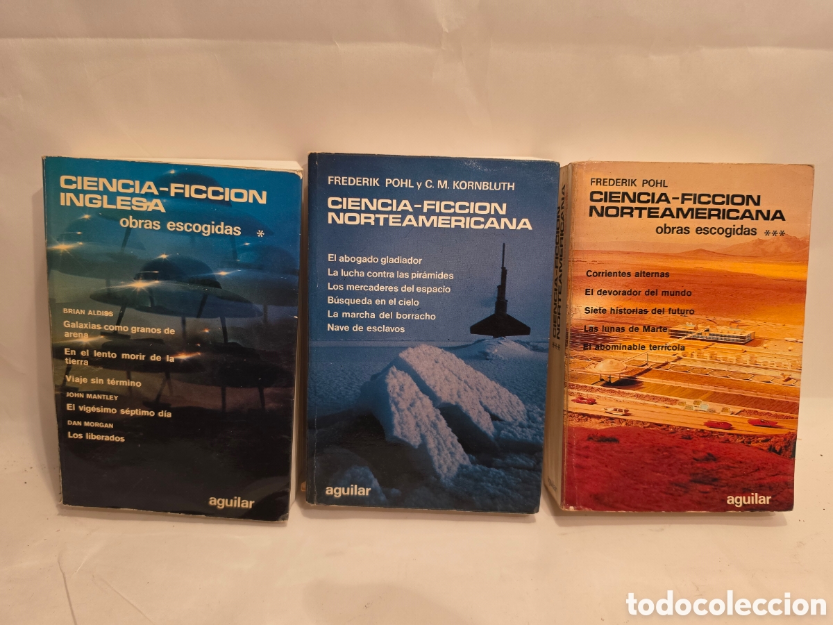Libros de segunda mano: CIENCIA-FICCION INGLESA. CIENCIA-FICCION NORTEAMERICANA. FREDERIK POHL. C. M. KORNBLUTH. AGUILAR.