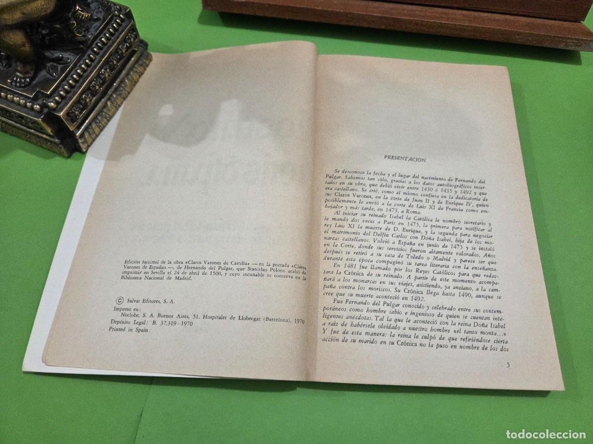 Libros de segunda mano: &rdquo;&rdquo;LOS CLAROS VARONES DE ESPA&Ntilde;A&rdquo;&rdquo;... EDICION FACSIMIL...SALVAT...1970... - Foto 6